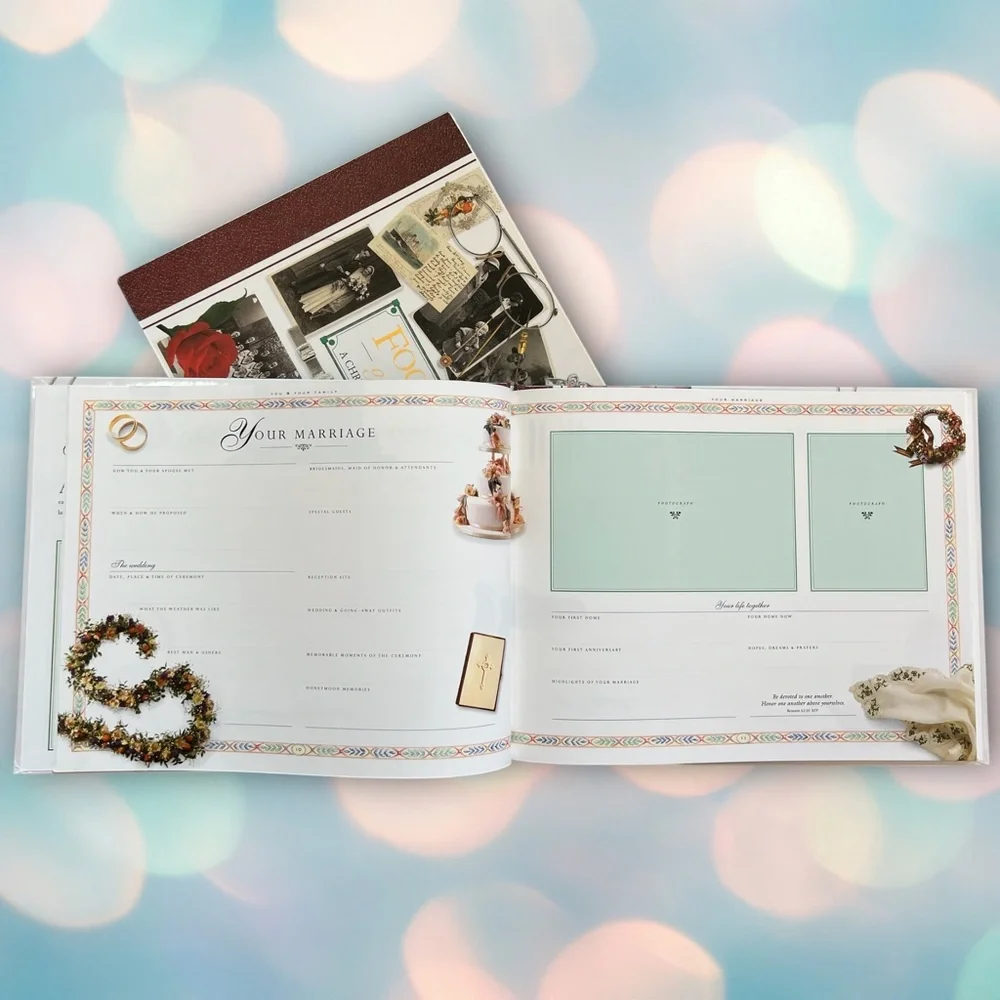 BRAND NEW Footprints of Faith: A Christian Family Record Planner Book